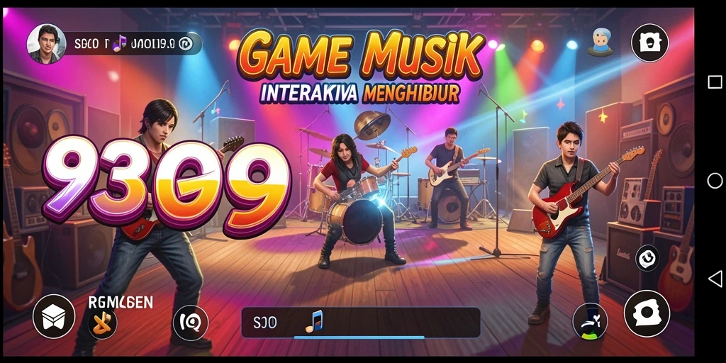 Tangkap momen menyenangkan saat bermain game musik 9399.
