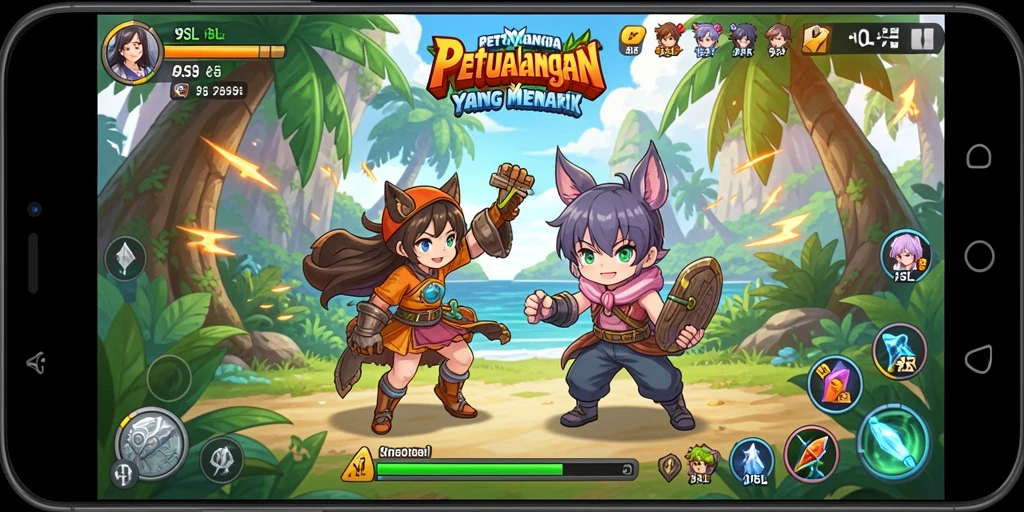 Tampilan gameplay <strong>9SL</strong> yang memukau dan penuh aksi anime.