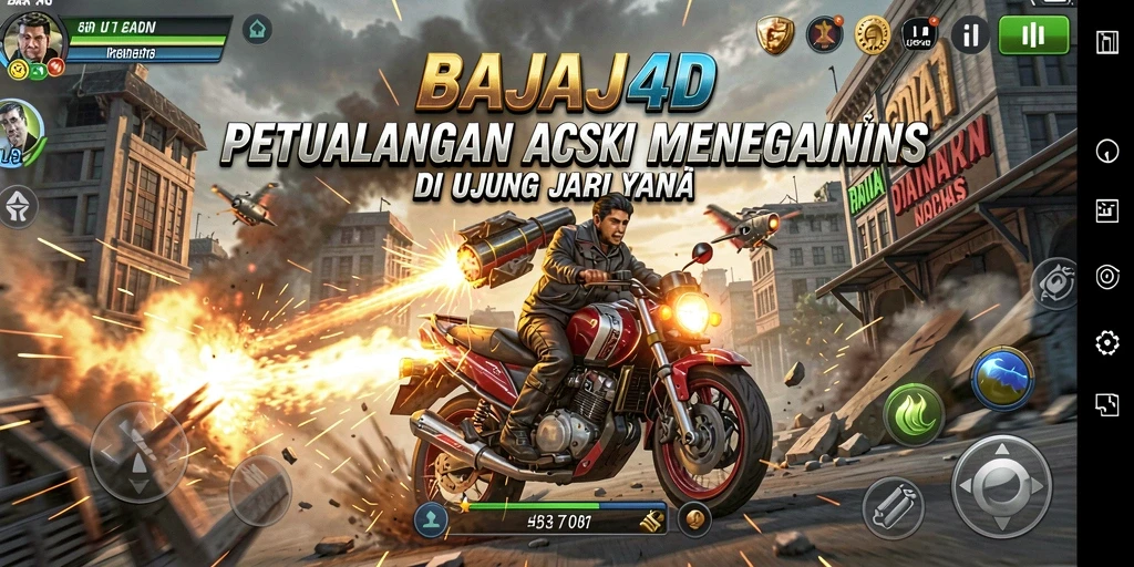 Tampilan dinamis gameplay dalam BAJAJ4D yang penuh aksi.