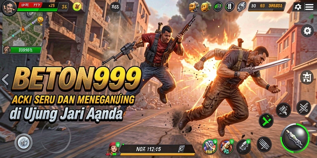 Tampilan gameplay BETON999 dengan aksi seru yang memukau.