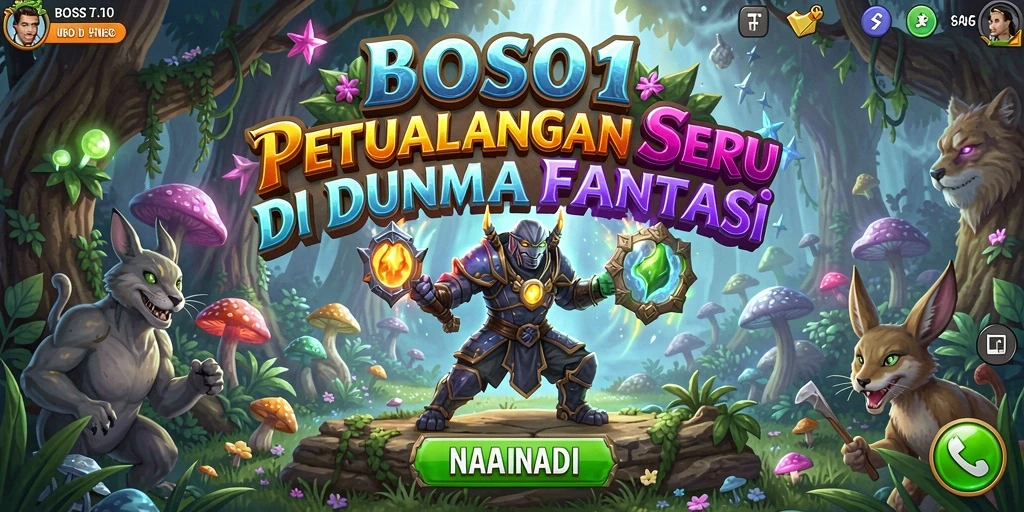 Screenshot gameplay BOS01 menampilkan aksi seru dalam petualangan fantasi.