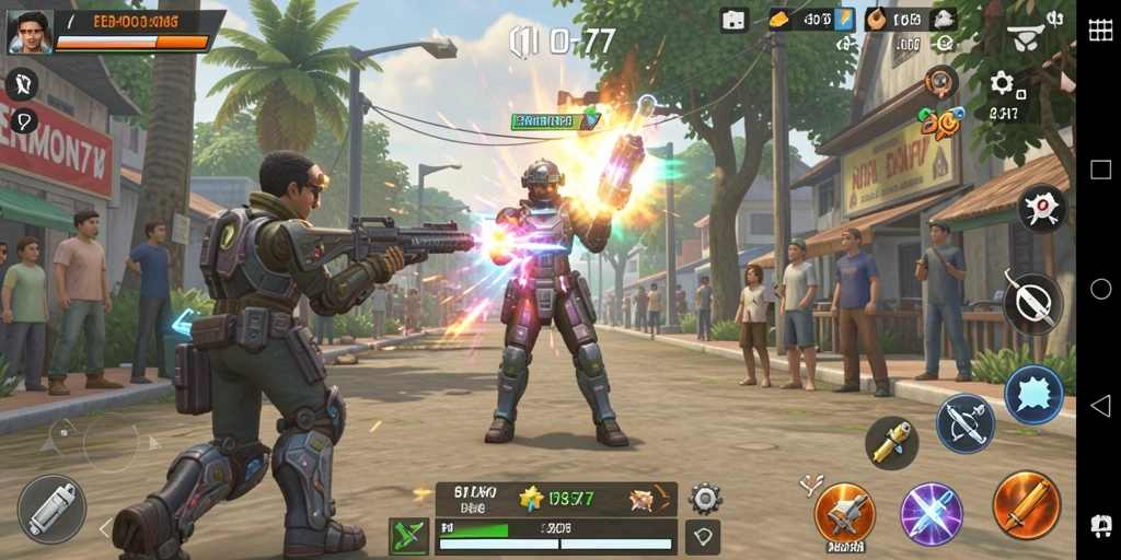 Tampilan menarik dari gameplay EMON77 yang menawan.