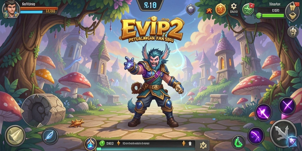 Tangkapan layar gameplay EVIP2 menunjukkan aksi petualangan yang mendebarkan.