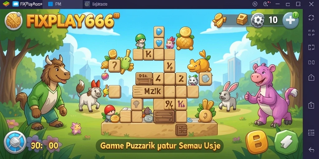 Tangkapan layar FIXPLAY666 menampilkan gameplay Puzzle yang seru dan interaktif.