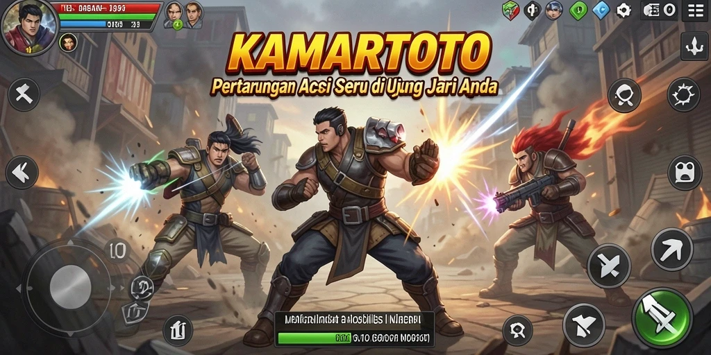 Tampilan gameplay KAMARTOTO yang penuh aksi dan tantangan.