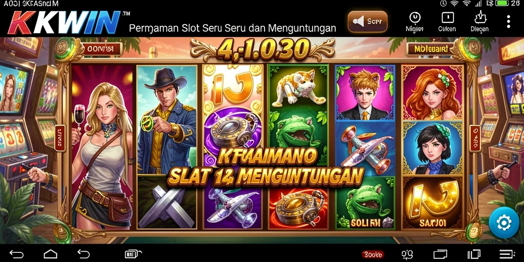 Tampilan gameplay Slot yang seru dan menarik di KKWIN.