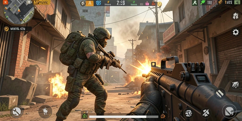 Gameplay seru dalam MPO555 dengan aksi tembak-menembak yang mendebarkan.