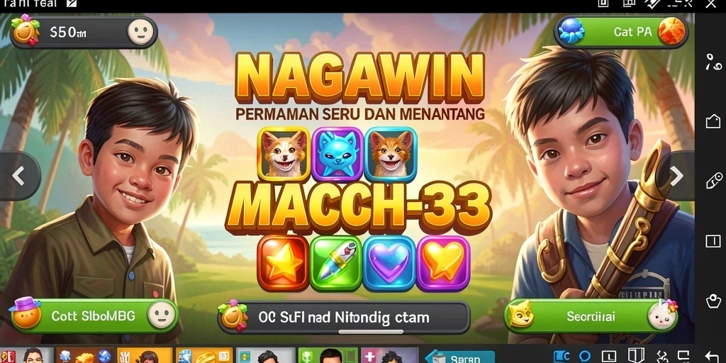 Tampilan menarik dari gameplay seru NAGAWIN.