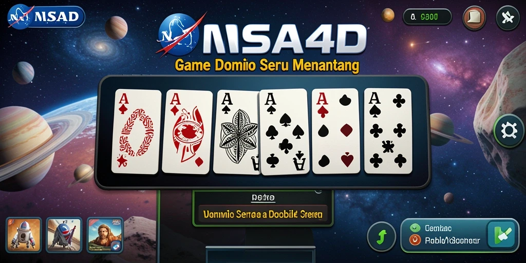 Screenshot dari gameplay seru di NASA4D yang menampilkan aksi domino.