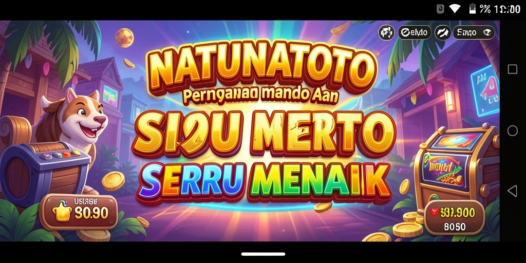 Tampilan gameplay mengasyikkan dari NATUNATOTO di layar ponsel.