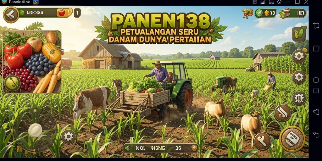 Gameplay menarik di dunia pertanian dengan berbagai aktivitas seru.