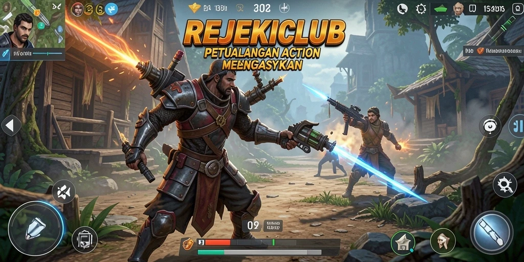 Tangkapan layar dari gameplay mendebarkan REJEKICLUB.