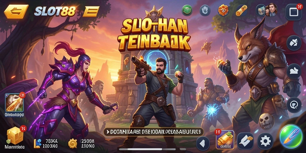 Tangkapan layar menunjukkan aksi seru dari permainan Tower Defense.