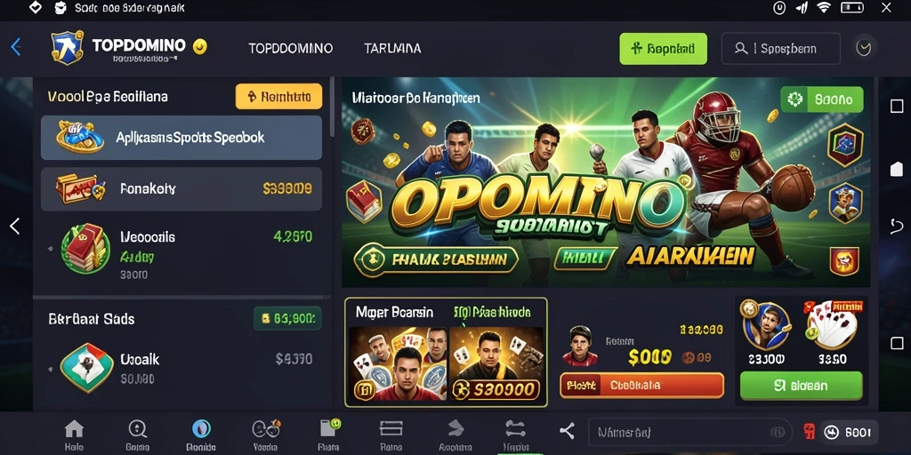 Screenshot utama TOPDOMINO menunjukkan pengalaman taruhan yang seru dan menarik.
