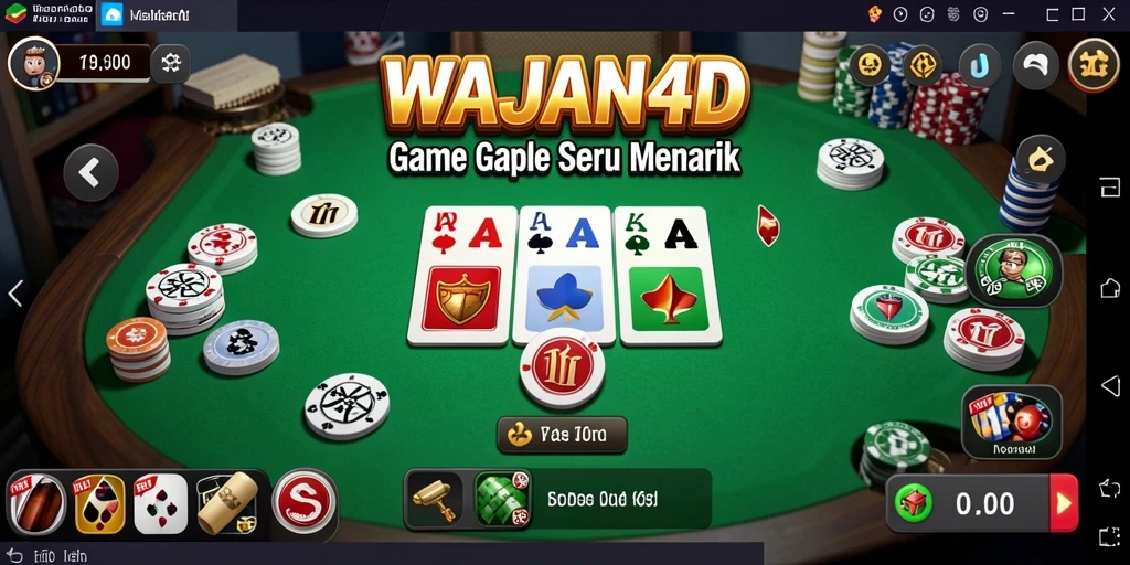 Gameplay menarik WAJAN4D dalam permainan Gaple.