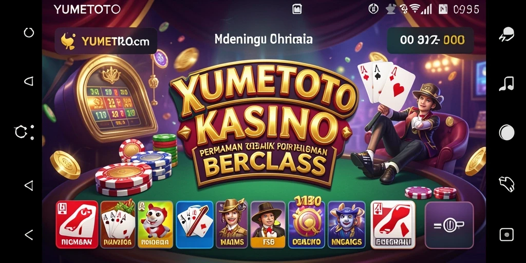 Tampilan seru gameplay Kasino di YUMETOTO dengan grafis yang menawan.