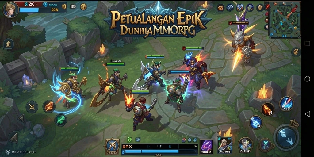 Gameplay ZK3 menghadirkan aksi seru dalam dunia MMORPG.